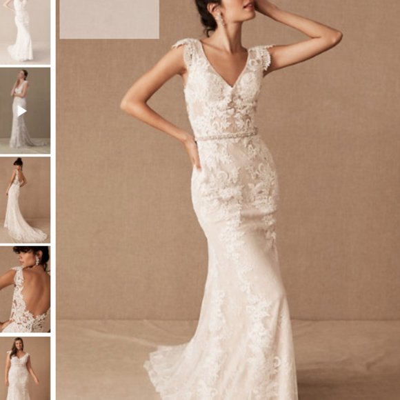 Wedding Dress: Whispers & Echoes Milano Gown from BHLDN - Size 6, New w/ Tags! - Picture 1 of 10